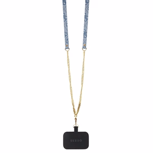 Guess GUHCP15SP4TDSCPB iPhone 15 6.1" zils/zils cietais viedtālruņa apvalks Crossbody 4G Metal Logo