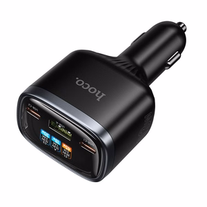 Automašīnas lādētājs Hoco Z70, USB-A + 2 × USB-C, PD QC3.0, 93 W, melns