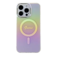 Guess GUHMP15XHITSP iPhone 15 Pro Max 6.7" rozā/rozā cietais apvalks IML Iridescent MagSafe