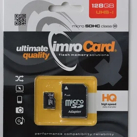 Imro atmiņas karte 128GB microSDXC cl. 10 UHS-3 + adapteris