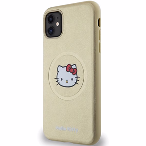 Hello Kitty Leather Kitty Head MagSafe чехол для iPhone 11 / Xr - золотой