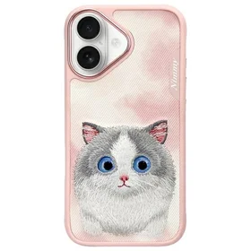 Nimmy Big Eyed Pet 2.0 Viedtālruņa apvalks priekš iPhone 16 - rozā