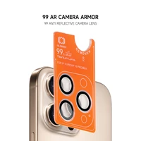 Rūdīts stikls Tel Protect Titanium Lens 99% AR uz kameras priekš Samsung Galaxy S26 Plus melns (lēca 3 gab.)