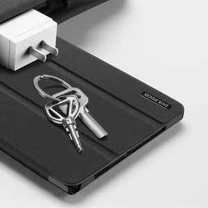 Dux Ducis Domo salokāms planšetdatora apvalks ar gudro miega funkciju un statīvu Samsung Galaxy Tab A8 10.5'' 2021 melns