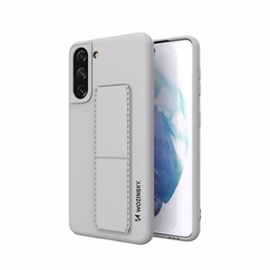 Wozinsky Kickstand Case silikona maciņš ar statīvu Samsung Galaxy S21+ 5G pelēks