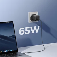 Joyroom JR-TCG18 65W sienas lādētājs 1 x USB-C (UK spraudnis) - melns