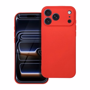 Case for iPhone 17 Pro Max / 18 Pro Max (low camera edge) Soft red