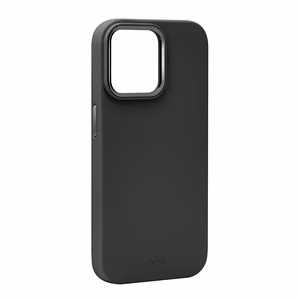 Puro Icon Mag Pro Silikona apvalks ar MagSafe ar metāla pogām iPhone 15 Plus - melna
