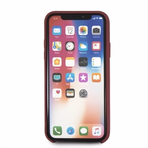 Mercedes Silicone Line viedtālruņa apvalks iPhone X/XS - sarkans