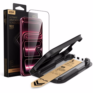 ESR UltraFit Armorite Pro rūdīts stikls, paredzēts iPhone 18 Pro Max / 17 Pro Max, melns