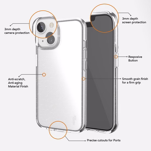 Ugly Rubber Vogue viedtālruņa apvalks iPhone 14 Pro 6,1" caurspīdīgs