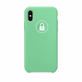 Phone Maciņš "Silicone Maciņš" priekš iPhone X (XS) / Spearmint / in package