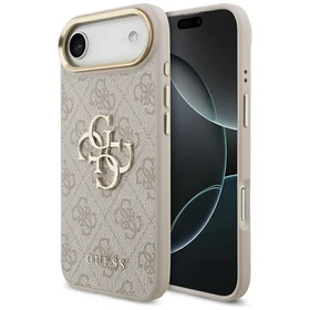Guess 4G Charms Collection Magnētiskais viedtālruņa apvalks iPhone 17 Pro - brūns