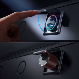 Joyroom JR-CCN04 60W USB-A USB-C mini lādētājs - melns