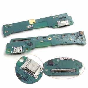 Разъём зарядки для Samsung T810 / T813 / T815 / T819 Tab S2 с шлейфом / серебристый OEM