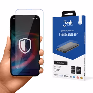 Rūdīts stikls iPhone 14 Pro / iPhone 14 hibrīds elastīgs 7H no 3mk FlexibleGlass sērijas