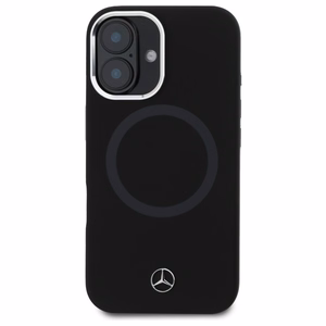 Mercedes MEHMP16S23SUTTK iPhone 16 6.1" melns/melns cietais apvalks Silikona Tonālais Logotips MagSafe
