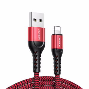 USB kabelis Joyroom N10 sarkans Lightning (komplekts 3 gab.: 25cm / 120cm / 200cm)
