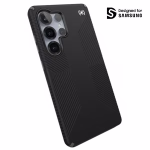 Speck Presidio2 Grip Magnet vāciņš ierīcei Samsung Galaxy S25 Ultra, melns / slānekļa pelēks