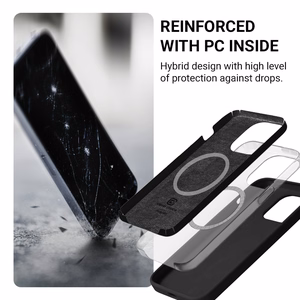 Crong Color Cover Magnetic MagSafe vāciņš ierīcei iPhone 16, smilšu rozā