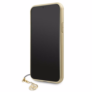 Guess GUHCN61GF4GGR iPhone 11 6.1" / Xr pelēks/pelēks cietais apvalks 4G Charms Collection