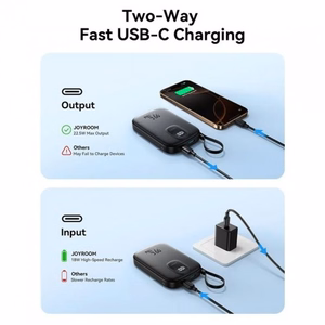 Внешний аккумулятор Joyroom JR-PBF17 22.5W с кабелем USB-C 10000mAh чёрный