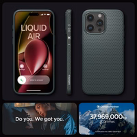 Spigen Liquid Air viedtālruņa apvalks iPhone 16 Pro Max - zaļš