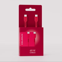 COLORUM kabelis USB-C - USB-C 1,8m 3A CK60-CC-02 xMagenta