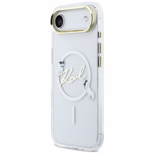 Karl Lagerfeld IML Choupettes Karl Script Logo MagSafe iPhone Air Maciņš - Clear