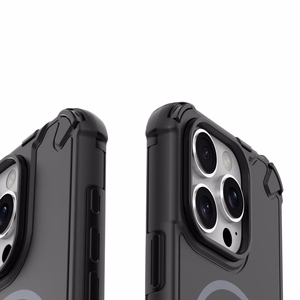 Defender 2in1 Mag maciņš for iPhone 15 Pro 6,1" melns