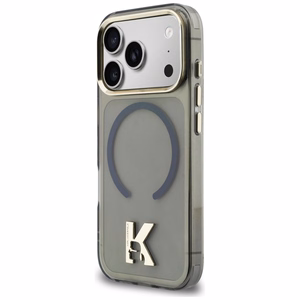 Karl Lagerfeld IML K Head Logo MagSafe чехол для iPhone 17 Pro чёрный