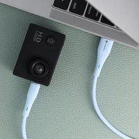 Kabelis FORCELL F-ENERGY C341 USB A uz Micro USB QC3.0 2,4A 18W Silikons 1 m zils (m)