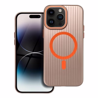 Viedtālruņa apvalks SIMPLY, saderīgs ar MagSafe, paredzēts iPhone 14 Pro Max, titāna smilšu krāsas apvalks