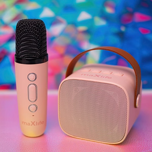 Maxlife Bluetooth karaoke skaļrunis MXKS-100 rozā krāsā