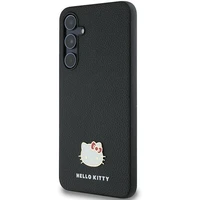 Hello Kitty Metāla logotipa Kitty Head apvalks Samsung Galaxy A55 - melns