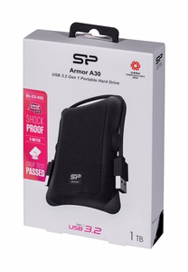 Silicon Power Armor A30 ārējais cietais disks 1 TB melns