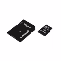 GOODRAM atmiņas karte microSD 64GB 100MB/s class 10 UHS I ar SD adapteri
