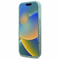 Guess IML Rhinestones Magnētiskais viedtālruņa apvalks iPhone 16 Pro Max - zaļš