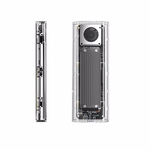 Orico TCM2-G20 M.2 NVME USB-C 3.2 20Gb/s disku ierīce - sudraba/caurspīdīga