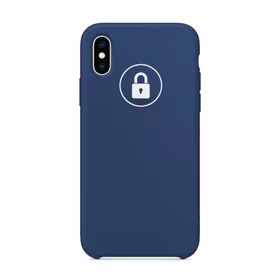 Phone Maciņš "Silicone Maciņš" priekš iPhone X / Zils Cobalt / in package