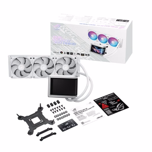 Asus ROG RYUO IV 360 ARGB - visintegrētais ūdens dzesētājs, 12 cm (balts)