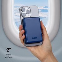 Portatīvais lādētājs SBS TEBB5000MAG1CB 5000 mAh saderīga ar MagSafe - zila