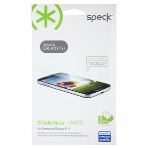 Speck ShieldView matētas ekrāna aizsargplēves Samsung Galaxy S4, 3 gab.