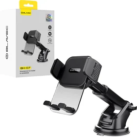 Blavec auto turētājs BH07 uz priekšējā stikla / instrumentu paneļa (BH07-WSB) melns