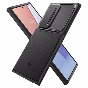 Spigen Optik Armor viedtālruņa apvalks Samsung Galaxy S24 Ultra - melns