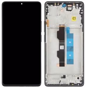 LCD ekrāns Xiaomi Redmi Note 13 Pro 4G/Poco M6 Pro 4G ar skārienekrānu ar rāmi melns/zils oriģināls (service pack)