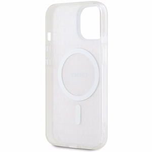 DKNY IML mono un svītru magnētiskais viedtālruņa apvalks iPhone 15 / 14 / 13 - rozā