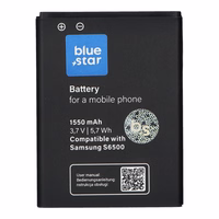 Portatīvais lādētājs Samsung Galaxy Mini 2 S6500 / Galaxy Young S6310 / Galaxy Ace Plus S7500 1550 mAh Blue Star Premium
