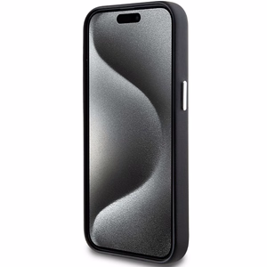 BMW Signature Wrapped Metal Magnētiskais viedtālruņa apvalks iPhone 15/14/13 - melns
