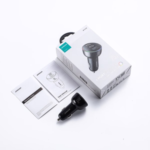 Joyroom automašīnas lādētājs 70W ar 3 pieslēgvietām: USB, 2 x USB-C melns (JR-CL26)